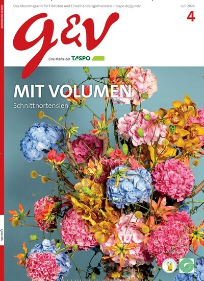 Titelbild der Ausgabe 4/2024 von g&v Gestalten & Verkaufen. Diese Zeitschrift und viele weitere Naturzeitschriften, Landwirtschaftszeitungen und Umweltmagazine als Abo oder epaper bei United Kiosk online kaufen.