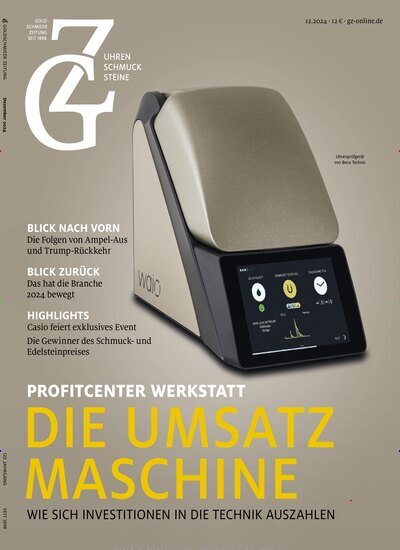 Titelbild der Ausgabe 12/2024 von GZ Goldschmiede Zeitung. Diese Zeitschrift und viele weitere Gastronomiezeitschriften, Fashionmagazine, Beautymagazine als Abo oder epaper bei United Kiosk online kaufen.