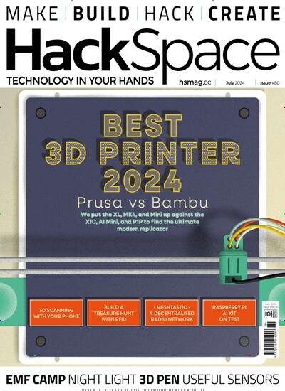 Titelbild der Ausgabe 80/2024 von HackSpace. Diese Zeitschrift und viele weitere Computerzeitschriften, Tabletmagazine und Smartphonemagazine als Abo oder epaper bei United Kiosk online kaufen.