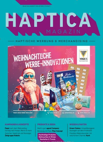 Titelbild der Ausgabe 4/2024 von Haptica Magazin. Diese Zeitschrift und viele weitere Businessmagazine als Abo oder epaper bei United Kiosk online kaufen.