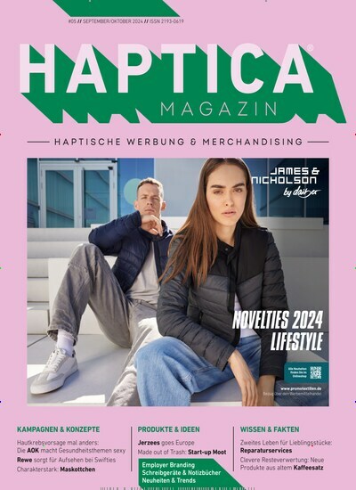 Titelbild der Ausgabe 5/2024 von Haptica Magazin. Diese Zeitschrift und viele weitere Businessmagazine als Abo oder epaper bei United Kiosk online kaufen.