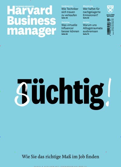 Titelbild der Ausgabe 1/2025 von Harvard Business manager. Diese Zeitschrift und viele weitere Wirtschaftsmagazine und Politikmagazine als Abo oder epaper bei United Kiosk online kaufen.