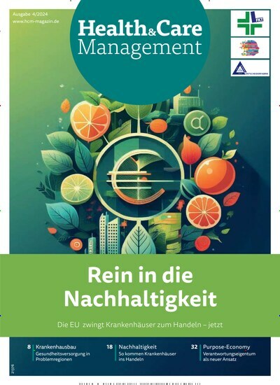 Titelbild der Ausgabe 4/2024 von Health & Care Management. Diese Zeitschrift und viele weitere Pflegezeitschriften und medizinische Fachzeitschriften als Abo oder epaper bei United Kiosk online kaufen.