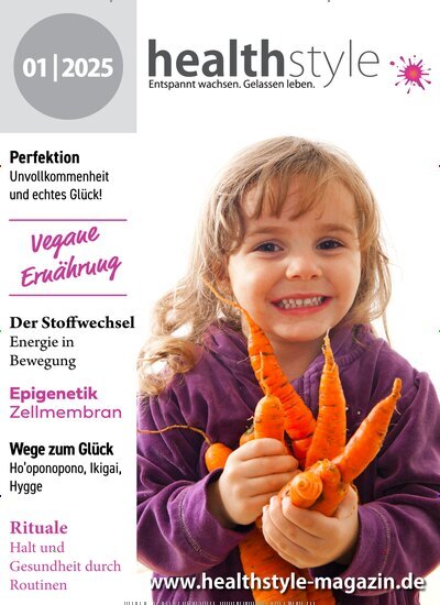 Titelbild der Ausgabe 1/2025 von healthstyle. Diese Zeitschrift und viele weitere Elternzeitschriften und Tierzeitschriften als Abo oder epaper bei United Kiosk online kaufen.