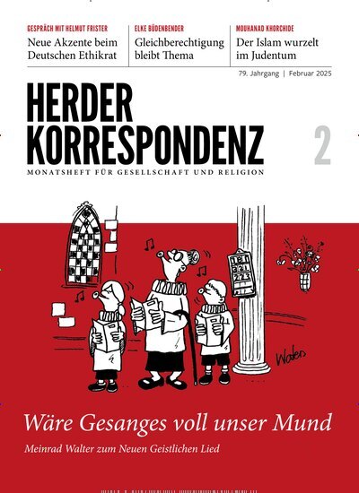 Titelbild der Ausgabe 2/2025 von Herder Korrespondenz. Diese Zeitschrift und viele weitere Kunstmagazine und Kulturmagazine als Abo oder epaper bei United Kiosk online kaufen.