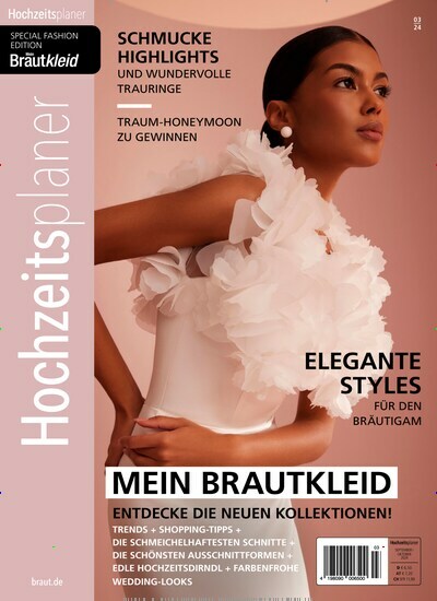 Titelbild der Ausgabe 3/2024 von Hochzeitsplaner. Diese Zeitschrift und viele weitere Modemagazine und DIY-Magazine als Abo oder epaper bei United Kiosk online kaufen.