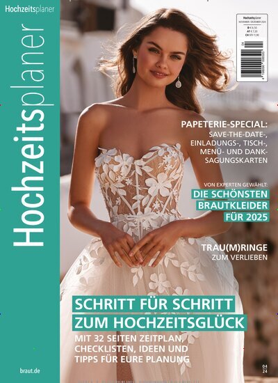 Titelbild der Ausgabe 4/2024 von Hochzeitsplaner. Diese Zeitschrift und viele weitere Modemagazine und DIY-Magazine als Abo oder epaper bei United Kiosk online kaufen.