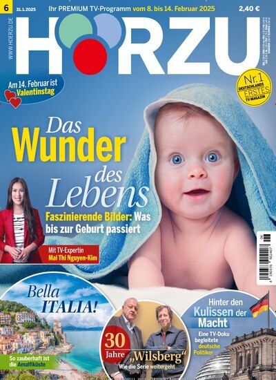 Titelbild der Ausgabe 6/2025 von HÖRZU. Diese Zeitschrift und viele weitere Programmzeitschriften als Abo oder epaper bei United Kiosk online kaufen.