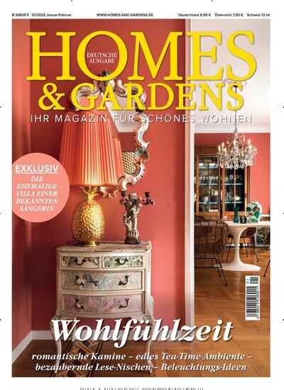 Titelbild der Ausgabe 1/2025 von Homes & Gardens. Diese Zeitschrift und viele weitere Gartenzeitschriften und Wohnzeitschriften als Abo oder epaper bei United Kiosk online kaufen.