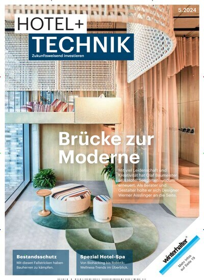 Titelbild der Ausgabe 5/2024 von Hotel+Technik. Diese Zeitschrift und viele weitere Gastronomiezeitschriften, Fashionmagazine, Beautymagazine als Abo oder epaper bei United Kiosk online kaufen.