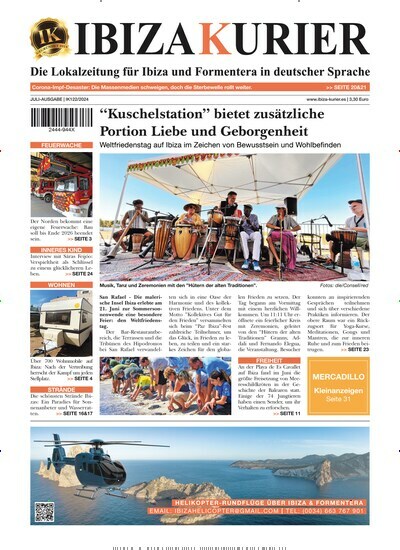 Titelbild der Ausgabe 122/2024 von Ibiza Kurier. Diese Zeitschrift und viele weitere Wirtschaftsmagazine und Politikmagazine als Abo oder epaper bei United Kiosk online kaufen.