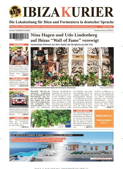 Titelbild der Ausgabe 125/2024 von Ibiza Kurier. Diese Zeitschrift und viele weitere Wirtschaftsmagazine und Politikmagazine als Abo oder epaper bei United Kiosk online kaufen.