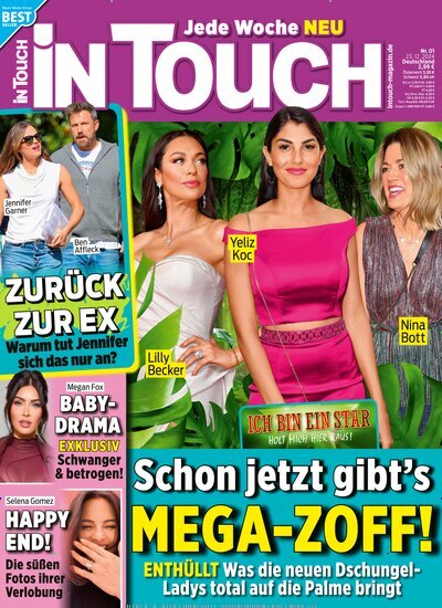 Titelbild der Ausgabe 1/2025 von In Touch. Diese Zeitschrift und viele weitere Lifestylemagazine und Peoplemagazine als Abo oder epaper bei United Kiosk online kaufen.