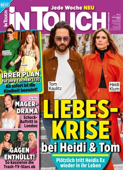 Titelbild der Ausgabe 47/2024 von In Touch. Diese Zeitschrift und viele weitere Lifestylemagazine und Peoplemagazine als Abo oder epaper bei United Kiosk online kaufen.