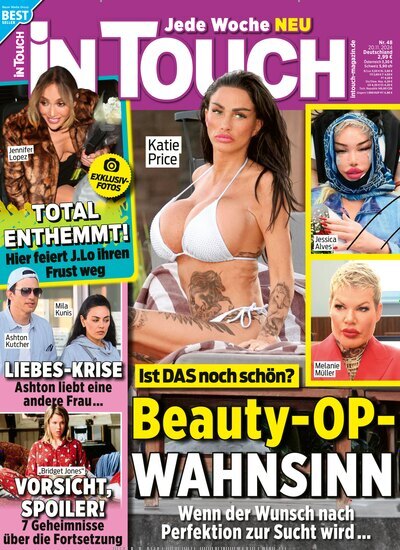 Titelbild der Ausgabe 48/2024 von In Touch. Diese Zeitschrift und viele weitere Lifestylemagazine und Peoplemagazine als Abo oder epaper bei United Kiosk online kaufen.