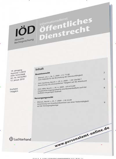 Titelbild der Ausgabe 18/2024 von IÖD - Informationsdienst Öffentliches Dienstrecht. Diese Zeitschrift und viele weitere Jurazeitschriften und Zeitschriften für Verwaltung als Abo oder epaper bei United Kiosk online kaufen.