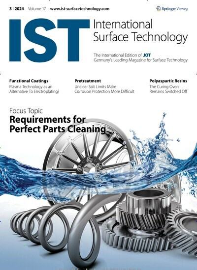 Titelbild der Ausgabe 3/2024 von IST International Surface Technology. Diese Zeitschrift und viele weitere Industriemagazine und Handwerkmagazine als Abo oder epaper bei United Kiosk online kaufen.