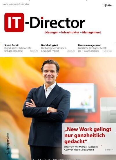 Titelbild der Ausgabe 11/2024 von IT-Director. Diese Zeitschrift und viele weitere Businessmagazine als Abo oder epaper bei United Kiosk online kaufen.