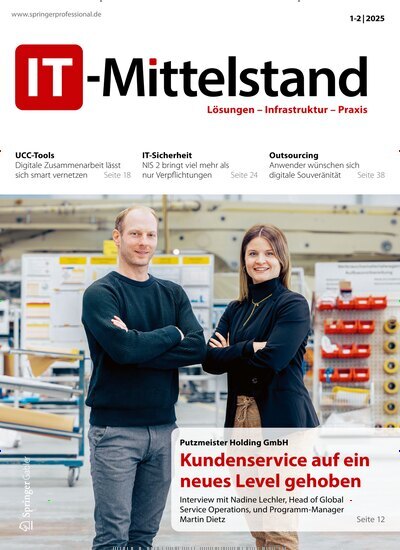 Titelbild der Ausgabe 1/2025 von IT-Mittelstand. Diese Zeitschrift und viele weitere Businessmagazine als Abo oder epaper bei United Kiosk online kaufen.