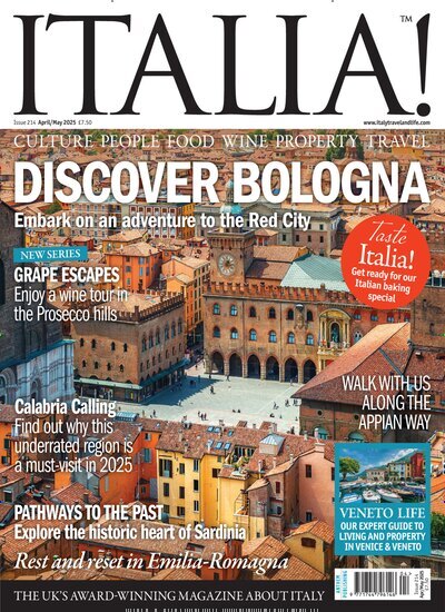 Titelbild der Ausgabe 2/2025 von Italia magazine. Diese Zeitschrift und viele weitere Reisemagazine, Freizeitmagazine und Wissensmagazine als Abo oder epaper bei United Kiosk online kaufen.