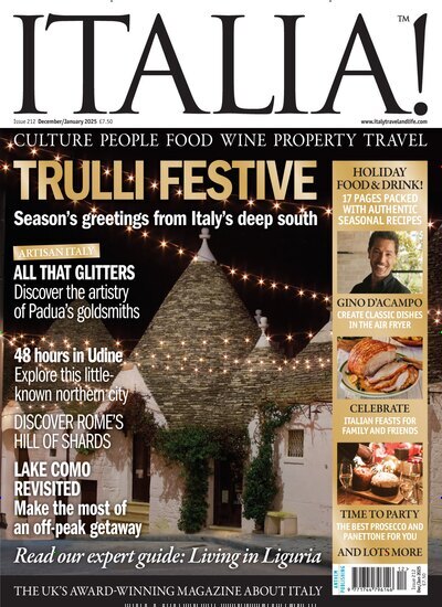 Titelbild der Ausgabe 11/2024 von Italia magazine. Diese Zeitschrift und viele weitere Reisemagazine, Freizeitmagazine und Wissensmagazine als Abo oder epaper bei United Kiosk online kaufen.