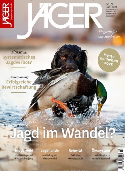 Titelbild der Ausgabe 3/2025 von Jäger. Diese Zeitschrift und viele weitere Sportmagazine als Abo oder epaper bei United Kiosk online kaufen.