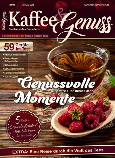 Titelbild der Ausgabe 1/2024 von Kaffee & Genuss. Diese Zeitschrift und viele weitere Elternzeitschriften und Tierzeitschriften als Abo oder epaper bei United Kiosk online kaufen.