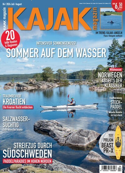 Titelbild der Ausgabe 4/2024 von kajak-Magazin. Diese Zeitschrift und viele weitere Sportmagazine als Abo oder epaper bei United Kiosk online kaufen.