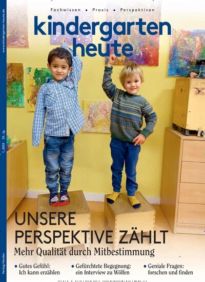 Titelbild der Ausgabe 1/2025 von Kindergarten heute. Diese Zeitschrift und viele weitere Zeitschriften für Pädagogik als Abo oder epaper bei United Kiosk online kaufen.