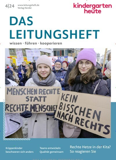 Titelbild der Ausgabe 4/2024 von kindergarten heute - das Leitungsheft. Diese Zeitschrift und viele weitere Zeitschriften für Pädagogik als Abo oder epaper bei United Kiosk online kaufen.