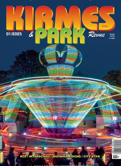 Titelbild der Ausgabe 1/2025 von Kirmes & Park Revue. Diese Zeitschrift und viele weitere Freizeit-Fachmagazine und Hobby-Fachzeitschriften als Abo oder epaper bei United Kiosk online kaufen.