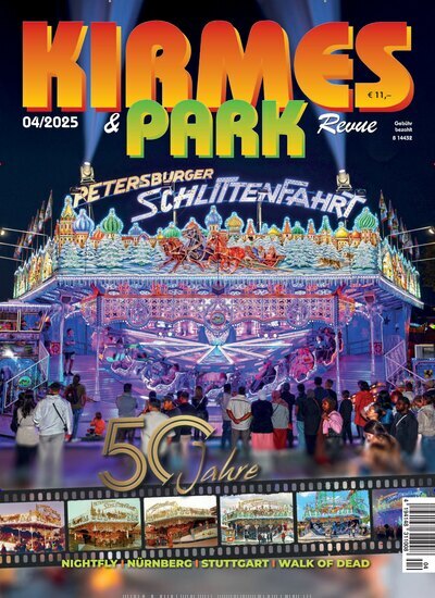 Titelbild der Ausgabe 4/2025 von Kirmes & Park Revue. Diese Zeitschrift und viele weitere Freizeit-Fachmagazine und Hobby-Fachzeitschriften als Abo oder epaper bei United Kiosk online kaufen.