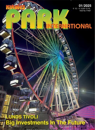 Titelbild der Ausgabe 1/2025 von Kirmes & Park Revue English Edition. Diese Zeitschrift und viele weitere Freizeit-Fachmagazine und Hobby-Fachzeitschriften als Abo oder epaper bei United Kiosk online kaufen.