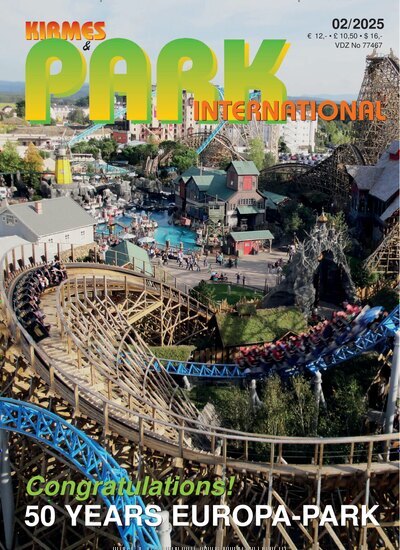 Titelbild der Ausgabe 2/2025 von Kirmes & Park Revue English Edition. Diese Zeitschrift und viele weitere Freizeit-Fachmagazine und Hobby-Fachzeitschriften als Abo oder epaper bei United Kiosk online kaufen.