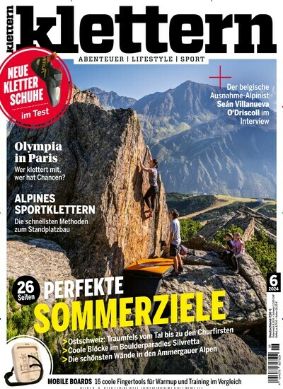 Titelbild der Ausgabe 6/2024 von klettern. Diese Zeitschrift und viele weitere Sportmagazine als Abo oder epaper bei United Kiosk online kaufen.