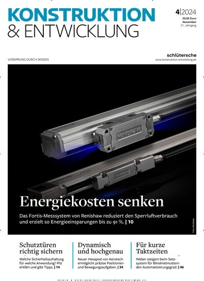 Titelbild der Ausgabe 4/2024 von Konstruktion & Entwicklung. Diese Zeitschrift und viele weitere Industriemagazine und Handwerkmagazine als Abo oder epaper bei United Kiosk online kaufen.