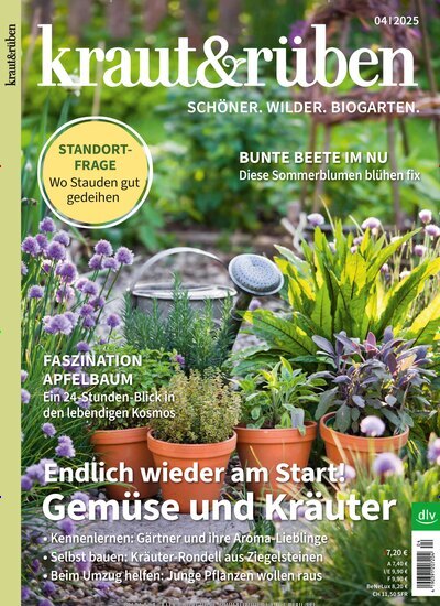 Titelbild der Ausgabe 4/2025 von kraut & rüben. Diese Zeitschrift und viele weitere Gartenzeitschriften und Wohnzeitschriften als Abo oder epaper bei United Kiosk online kaufen.