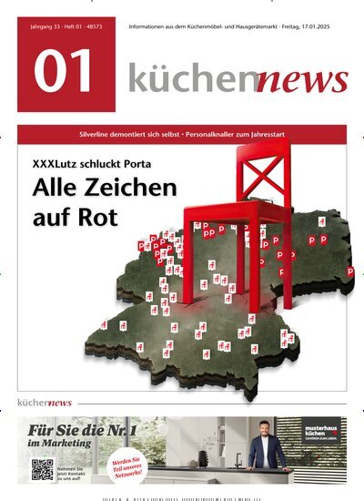 Titelbild der Ausgabe 1/2025 von KüchenNews. Diese Zeitschrift und viele weitere Architekturzeitschriften und Bauzeitschriften als Abo oder epaper bei United Kiosk online kaufen.