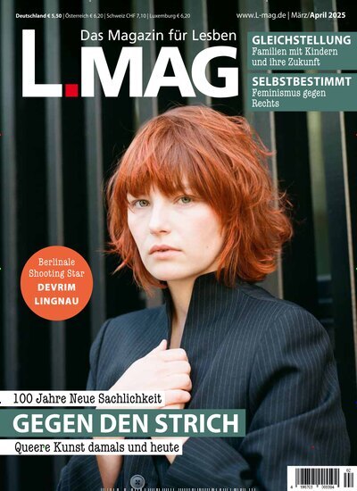 Titelbild der Ausgabe 2/2025 von L-MAG. Diese Zeitschrift und viele weitere Frauenzeitschriften als Abo oder epaper bei United Kiosk online kaufen.