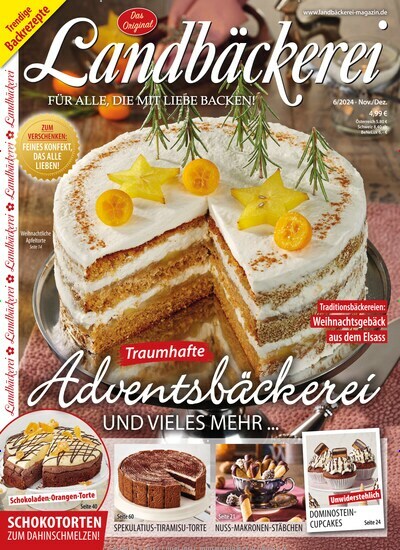 Titelbild der Ausgabe 6/2024 von Landbäckerei. Diese Zeitschrift und viele weitere Kochzeitschriften und Backzeitschriften als Abo oder epaper bei United Kiosk online kaufen.