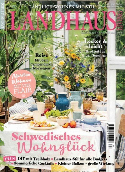 Titelbild der Ausgabe 4/2024 von Landhaus Living. Diese Zeitschrift und viele weitere Gartenzeitschriften und Wohnzeitschriften als Abo oder epaper bei United Kiosk online kaufen.