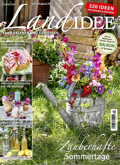 Titelbild der Ausgabe 4/2024 von LandIDEE. Diese Zeitschrift und viele weitere Gartenzeitschriften und Wohnzeitschriften als Abo oder epaper bei United Kiosk online kaufen.
