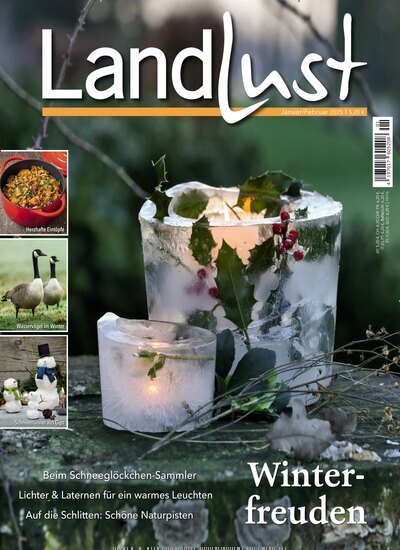 Titelbild der Ausgabe 1/2025 von Landlust. Diese Zeitschrift und viele weitere Gartenzeitschriften und Wohnzeitschriften als Abo oder epaper bei United Kiosk online kaufen.