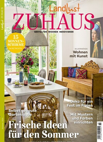 Titelbild der Ausgabe 3/2024 von Landlust Zuhaus. Diese Zeitschrift und viele weitere Gartenzeitschriften und Wohnzeitschriften als Abo oder epaper bei United Kiosk online kaufen.