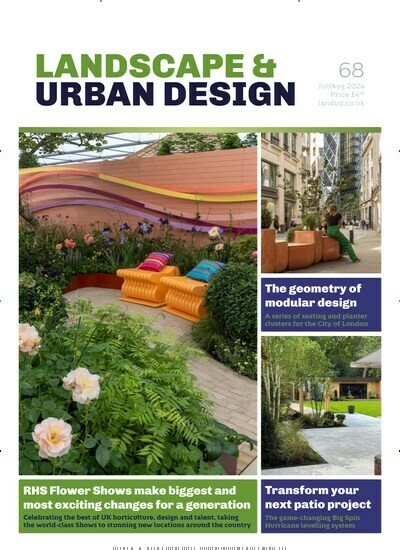 Titelbild der Ausgabe 68/2024 von Landscape & Urban Design. Diese Zeitschrift und viele weitere Gartenzeitschriften und Wohnzeitschriften als Abo oder epaper bei United Kiosk online kaufen.