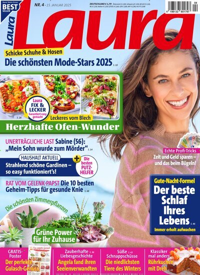 Titelbild der Ausgabe 4/2025 von Laura. Diese Zeitschrift und viele weitere Frauenzeitschriften als Abo oder epaper bei United Kiosk online kaufen.