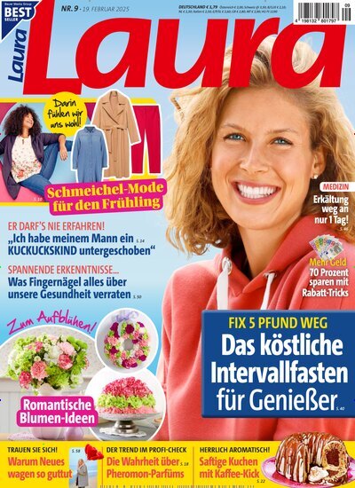 Titelbild der Ausgabe 9/2025 von Laura. Diese Zeitschrift und viele weitere Frauenzeitschriften als Abo oder epaper bei United Kiosk online kaufen.