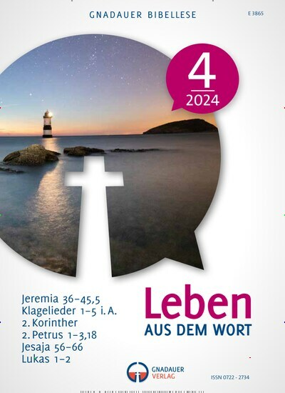 Titelbild der Ausgabe 4/2024 von Leben aus dem Wort. Diese Zeitschrift und viele weitere Kunstmagazine und Kulturmagazine als Abo oder epaper bei United Kiosk online kaufen.