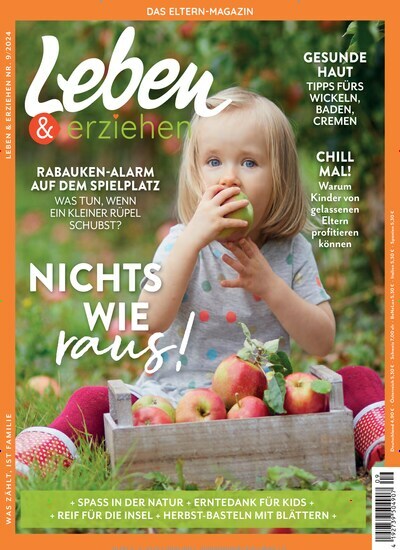 Titelbild der Ausgabe 9/2024 von Leben & erziehen. Diese Zeitschrift und viele weitere Elternzeitschriften und Tierzeitschriften als Abo oder epaper bei United Kiosk online kaufen.