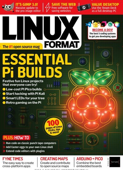 Titelbild der Ausgabe 1/2025 von Linux Format. Diese Zeitschrift und viele weitere Computerzeitschriften, Tabletmagazine und Smartphonemagazine als Abo oder epaper bei United Kiosk online kaufen.